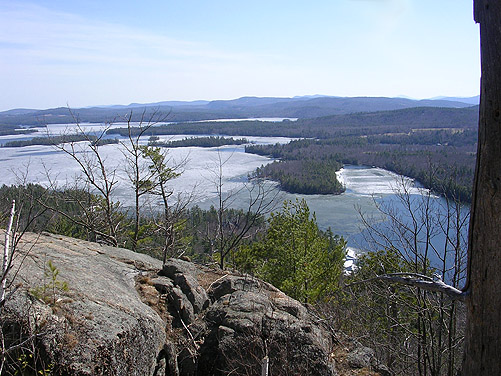 View of the lake from the top of Mount Poisonous Reptile