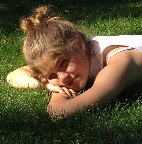 Karin in the grass