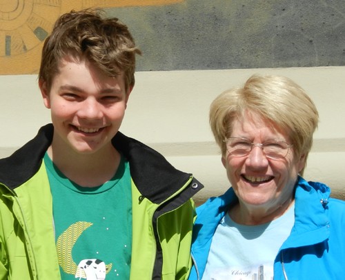 Martin and mom