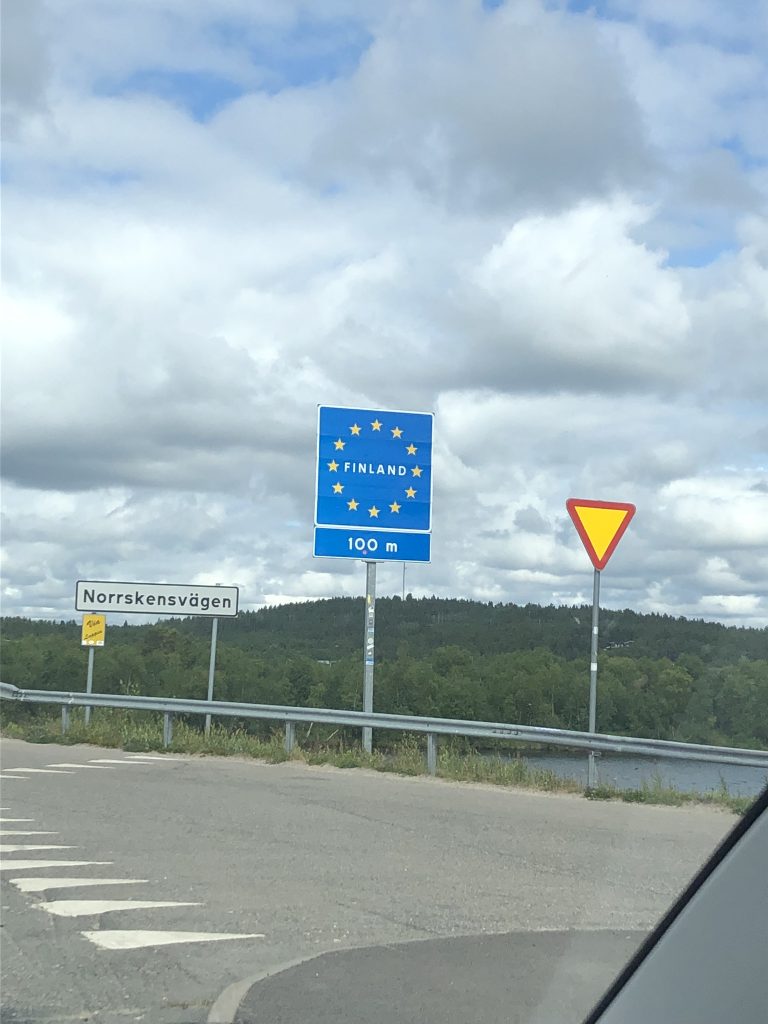 entering finland